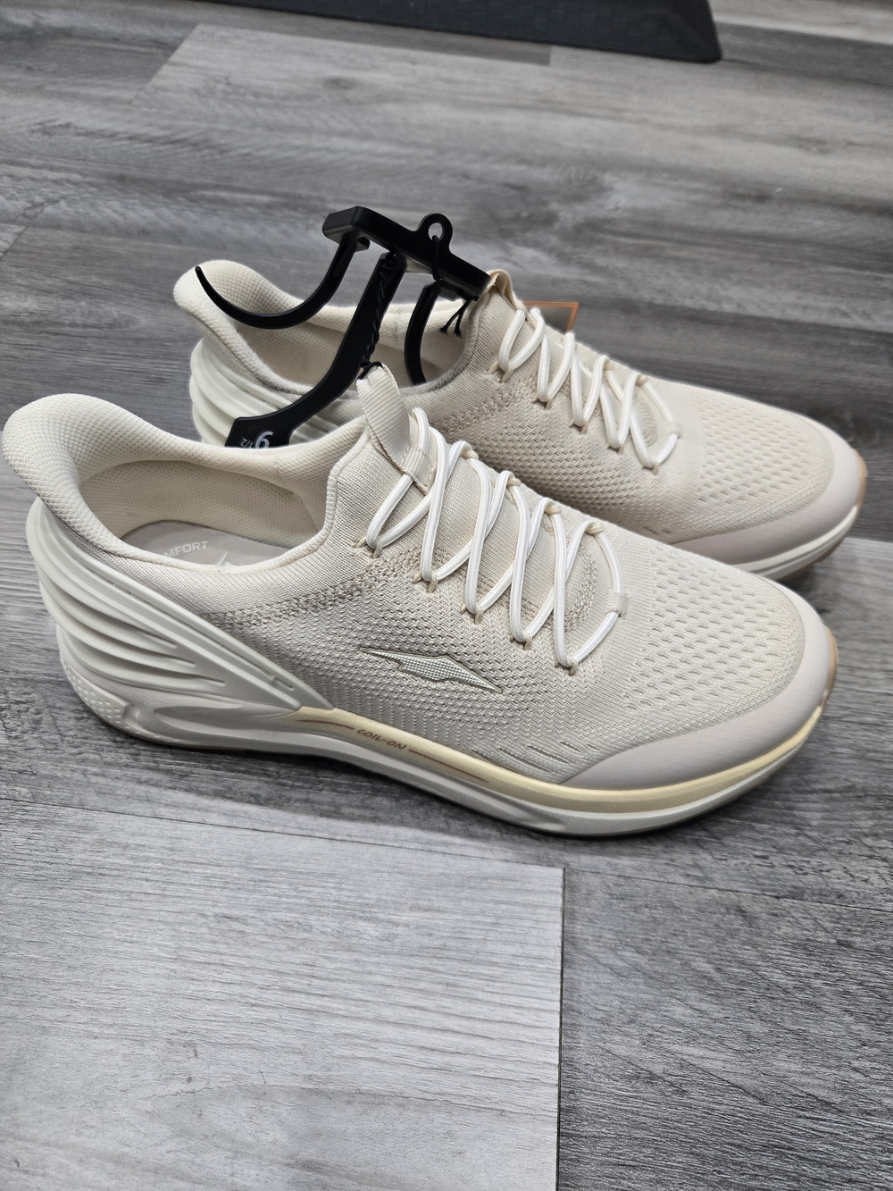 Avia Women's Coil On 2.0 Sneakers in a beige/natural knit colorway